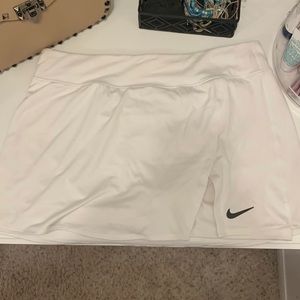 white tennis skirt